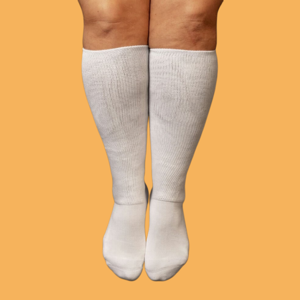 DiaFlow™ Neuropathy Relief Acupressure Socks - White