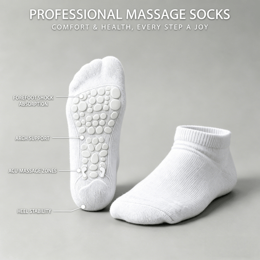 DiaFlow™ Ankle Acupressure Socks for Neuropathy - White