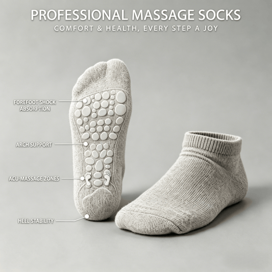 DiaFlow™ Ankle Acupressure Socks for Neuropathy - Gray