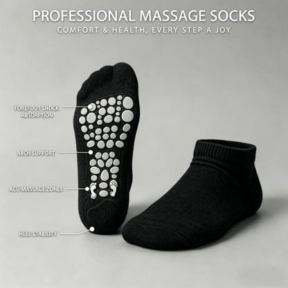 DiaFlow™ Ankle Acupressure Socks for Neuropathy - Black