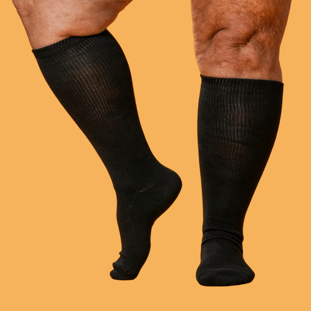 DiaFlow_Foot_Health_Acupoint_Diabetes_Sock_Black